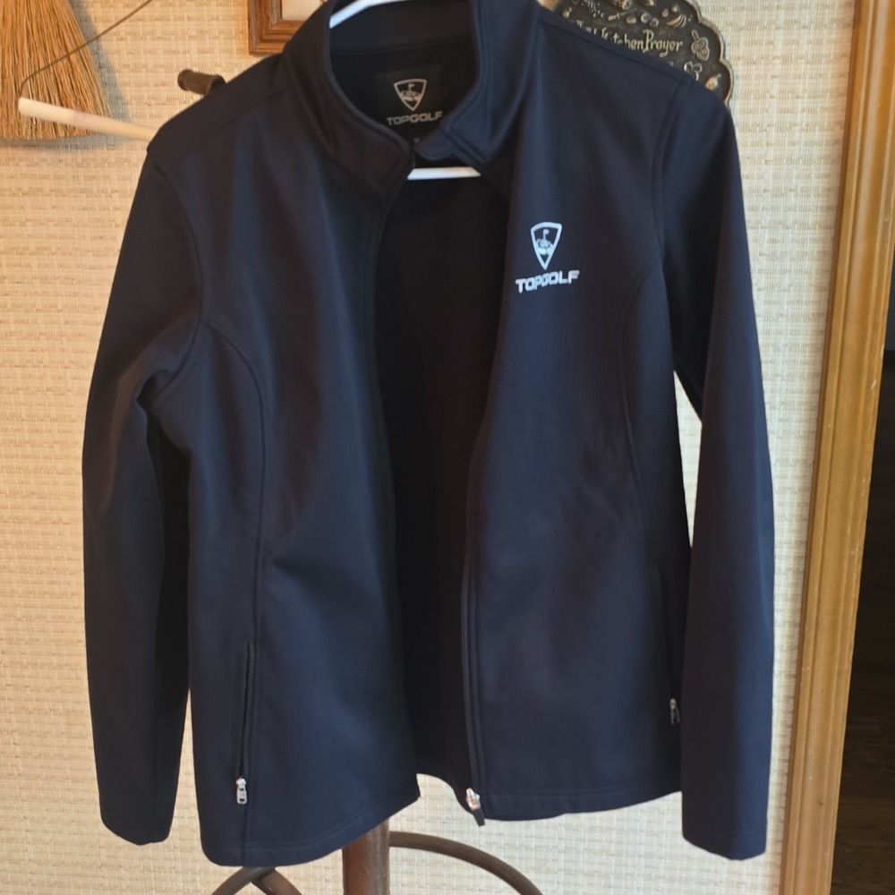 Top Golf HPI Direct Women's Soft Shell Mock Neck Jacket Black Size Medium